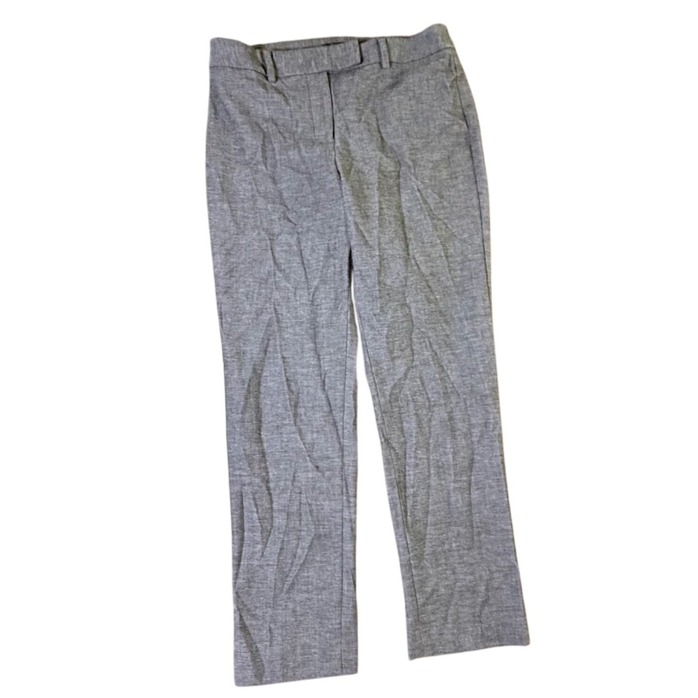 Talbots 4P High Waist Straight‎ Leg Career Dress Pants Womens Gray